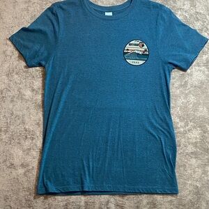 Oahu North Shore Blue-Gray T-Shirt size small {296}